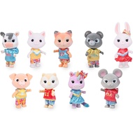 Sunny Days Entertainment Honey Bee Acres Back to School Pals – 9 Miniature Flocked Dolls | Small Col