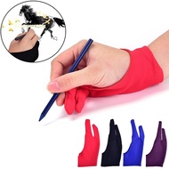 [Han-t] 1pc Two Finger Anti-fouling Glove For Artist Drawing & Pen Graphic Tablet Pad well