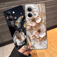 Softcase Compatible For Vivo Y05 / Y11D 4G 2026 Case Procamera Butterfly Flower Motif