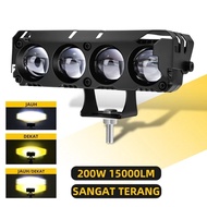 2pcs Lampu Tembak LED Laser D2 D3 Transformer 4 Mata Lampu Tembak SQL Mini Driving Lampu Tembak Lase