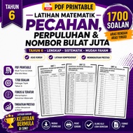 [PDF] TAHUN 6 SOALAN 600 PECAHAN PERPULUHAN DAN NOMBOR BULAT JUTA