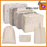 7 in 1 Travel Luggage Bag Organizer Storage Bag Pouch Set Clothes Shoes Waterproof Organizer Zipper 