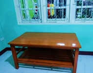 Sukthongแพร่ โต๊ะกลางไม้สักทอง โต๊ะอาหาร 120×80 สูง 60ซม. S-241 โต๊ะญี่ปุ่น โต๊ะกลางใหญ่จัมโบ้