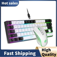 68 Keys Mechanical Keyboard Compact RGB  Gaming Mouse and Keyboard  for PC Gaming B