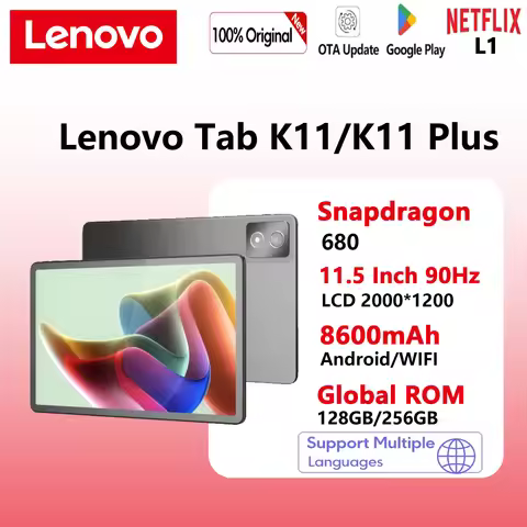 Global Firmware Lenovo K11/Plus Tablet WIFI 11.5” Snapdragon 680 processor 8+256G /6+128 GPS 8600mAh