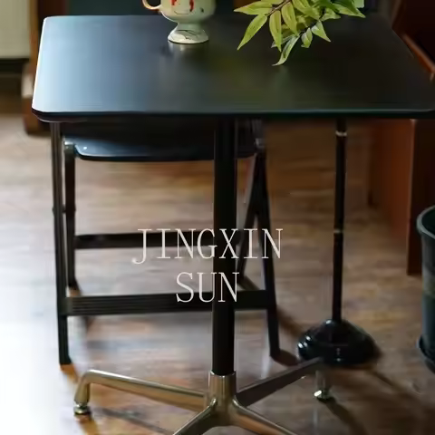 Medieval Nordic style small square table coffee table Eames catering