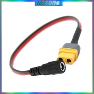 zzz 22AWG Short Power Wire with XT60H Female and 5 5 x 2 1mm DC5521 End