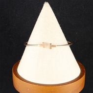 TIFFANY&CO(蒂芙尼) Tiffany T 線圈手鐲 中號 18K黃金 16號 黃金