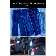 Adult Tracksuits Seluar Tracksuit Dewasa Lelaki & Perempuan Seluar Panjang Dewasa Adult Pants (M,L,2