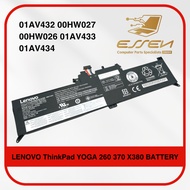 LENOVO 01AV432 00HW027 00HW026 01AV433 01AV434 FOR ThinkPad YOGA 260 370 X380 BATTERY