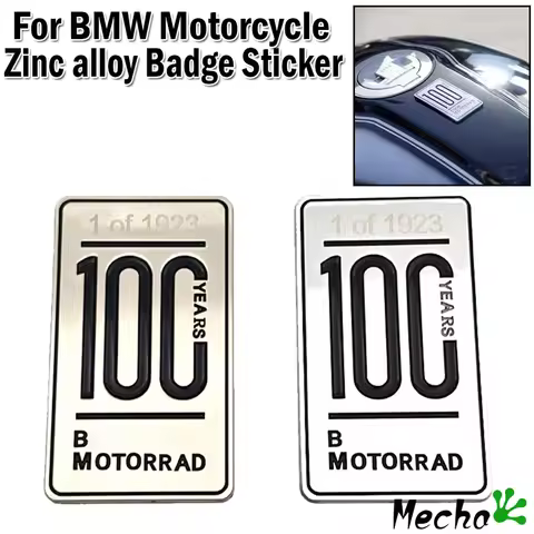 Motorcycle Accessories 100 Years Zinc alloy Badge Sticker Trim For BMW R18 R9T R12 RnineT S1000RR XR