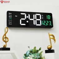 JD-6629 Jam Digital LED Besar Tampilan Jelas Dinding Dilengkapi Dengan Kalender Alarm Timer Dan Suhu