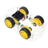 The perseids DIY Robot Smart Car Chassis Kit Educational Toy with Speed Encoder, 4 Wheels and Batter