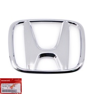 logo "H" โลโก้ "H" สูง7.7cm xกว้าง 9.5cm หลัง ฝาท้าย สีโครเมียม ของแท้ 1ชิ้น ฮอนด้า Honda Jazz GE