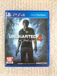 二手 秘境探險4：盜賊末路 亞版中文版 Uncharted 4 PS4 游戲碟 神秘海域4