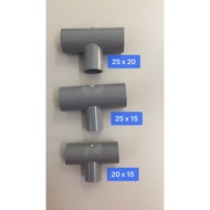 BBB PVC Tee Reducing - 25x20, 25x15, 20x15