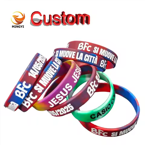 1pcs Custom Swirl Bracelet Customizable Silicone ID SOS Wristband Personalized Customized Bangles En