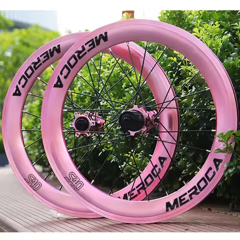 20inch Wheelset 406 451 349 40mm Rim Depth For Brompton Dahon Folding BMX Bike 24-Hole Rear Hub V/Di