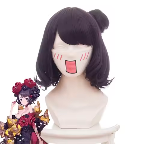 Fate/Grand Order FGO Foreigner Katsushika Hokusai Cosplay Hair Purple Headwear