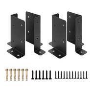 4Pcs Post Brackets Rustproof High Durability Adjustable DIY Heavy Duty Wood Fence Deck Tough Post Ba