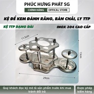 Cup holder, 304 stainless steel bathroom cup holder combined with tempered glass, PHPSG toothbrush s