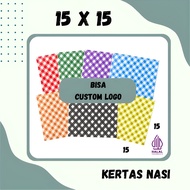 Rice Paper 15x15 Contents 500 Boxes Raster Laminated Bread Paper Wax Paper Foodgrade Paperwrap Burge