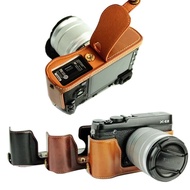 PU Leather Half Body Set Camera Bag Case For Fujifilm XT2 XT3 XT5 XE4 XF10 XT10  XT20 XT30 XT30II XA7 XE1 XE2 XS10 XS20 XT200 XH20 X100F X100S X100T X100 X100V With Battery Opening