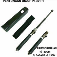 tongkat stick baton automatis on/of pajang 40cm