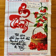 Cross-stitch painting THANK YOU THANK YOU, embroidered 67x54cm, finished product 51300