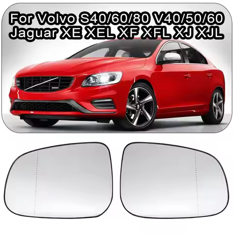 For Volvo S40 60 80 V40 50 60 XE XEL XF XFL XJ XJL Rearview Mirror Heating Glass Car Heated Mirror G