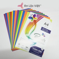 (1 stack=21 sheets of 7 colors) A4 size hard cover, 160 gsm thick, beautiful luminous colors, smooth
