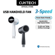 CUKTECH Mini Outdoor USB Handheld Fan 3 Speed Levels Powerbank Compatible Kipas Portable