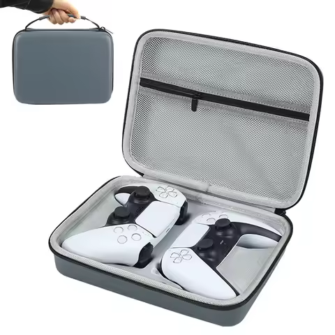 Carrying Case for Sony PS4 PS5 DualSense DualShock Hard Shell EVA Storage Bag Shockproof Travel Wire