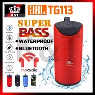 ㍿✒JBL TG113 Bluetooth Speaker Wireless Super Bass Outdoor Portable FM/TF/USB 3D Su