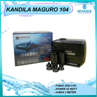 KANDILA MAGURO 104 Pompa Celup Aquarium Water Pump Akuarium 2500 L/H 25 w