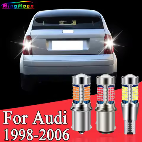 2pcs LED Reverse Light Backup Bulb P21W BA15S Accessories For Audi A2 A3 8L A4 B5 B6 A6 C5 1997-2005