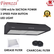 Firenzzi Slim Cooker Hood FH602 2 Fit Twin Motor Ready Stock Penyedut Asap Dapur