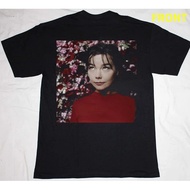 Summer Fashion Men's T-shirt Bjork T-shirt Singer Short Sleeve Black