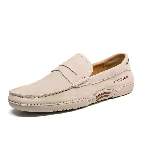 Men's Loafers Slip On Driving Shoes Casual Handmade Moccasins Shoes Luxury Leather Man Flats Lofer M