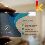 Waterproof Name Card Printing / Waterproof Thank you card Printing / Frosted business card / custom 