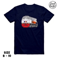 CC203 Locomotive Kids T-Shirt Side Navy Free Name