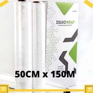 Dqc Plastic WRAP WRAPPING Goods STRETCH FILM Plastic WRAP Antemwrap 50CM x 150CM (Earloop) G