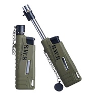 Compact Powerful Windproof Butane Torch - Refillable Lightweight Slide Gas Lighter for Daily Use, Hi