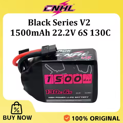 CNHL Black Series V2 1500mAh 22.2V 6S 130C Lipo Battery with XT60 Plug