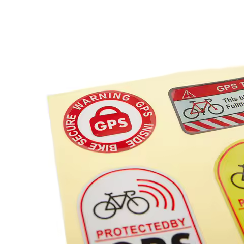Hot Sale GPS TRACKING Alarm Sticker Reflective WARNING Motorcycle Bike Anti-Theft Sticker