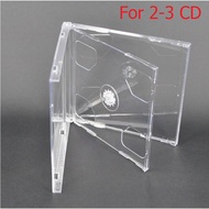 CD/VCD/DVD Double Disc Jewel Case Casing (Transparent) for 2-3 Disc