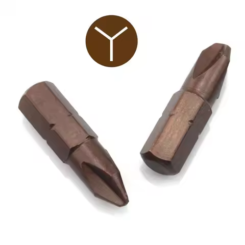 3Pcs 1/4 Inch S2 Alloy Steel Magnetic Y shaped Screwdriver Bits Set Tools 25MM Long Y-Type Y4 Y5 Y6