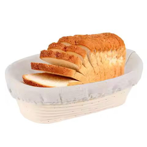 Proofing Basket With Liner Round Oval Baking Dough Basket Rattan Sourdough Baskets Bread Baking For