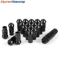 Black M12x1.5 Wheel Lug Steel Nuts Racing 20 Pieces 47mm L