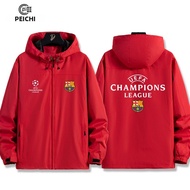 Mens Football Jacket Outerwear UEFA Champions League Madrid Liverpool Barcelona AC Milan Manchester